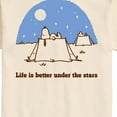 thumbnail image 3 of Peanuts - Life Is Better Under The Stars - Men's Short Sleeve Graphic T-Shirt, 3 of 6