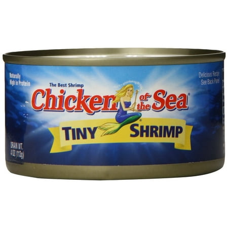 12 PACKS : Chicken of The Sea Shrimp, Tiny, 4 (Sea Best Breaded Shrimp)