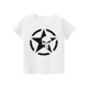thumbnail image 3 of 2024 Nueva camiseta de moda para niños, ropa para niños de manga corta en blanco y negro, camiseta con estampado de roca para niños y niñas, 3 of 5