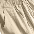 thumbnail image 4 of TRUBKH Cotton Linen Pants Balloon Pants Barrel Palazzo Pants Resort Wear for Women 2026 Gaucho Pant Beach Palazzo Harem Pants Baggy Tapered Pants Women Lounge Pants Pull On Pants White L, 4 of 9