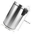 thumbnail image 2 of IDEANATEGRATE De Basura Con Y Pedal De Acero Inoxidable Ideal Para Cocina Y Oficina Color Plata, 2 of 8