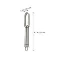 thumbnail image 2 of HEMOTON Stainless Steel Fish Scale Scraper Kitchen Gadget with Comfortable Handle Silver 430 Steel, 2 of 8