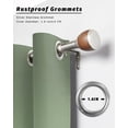 thumbnail image 6 of Outdoor Curtains for Patio, Gradient Sage Green, Waterproof Blackout Outside Curtain for Porch/Pergola/Gazebo, Abstract Contemporary Art Thermal Insulated Drapes for Cabana, 2 Panels, 54 x 108 Inch, 6 of 8