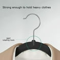thumbnail image 3 of Flocking Non-Slip Clothes Hangers, Suit Hangers with Shoulder Notches, Pants Bar, 360° Swivel Hook, Space-Saving, for Closet, 3 of 4
