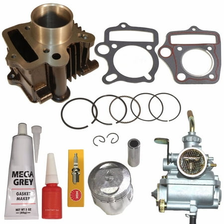 Carburetor Piston - HONDA CT 70 CT 70 CARBURETOR CYLINDER PISTON RINGS TOP END 1969 - 1977 CARB
