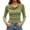 Green, variant on Asxite Women Plus Size Fall Winter Tops Round Neck Long Sleeve Solid Pile Collar Waist Ruched Ribbed Shirts