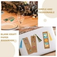 thumbnail image 6 of unbranded  Paper Bookmark Bookmarks for Kids Bulk Plain to Decorate Holder Display Brown, 6 of 7