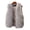 Grey, variant on Joernso Women Winter Faux Fur Vest Cozy Fluffy Soft Thick Solid Color Sleeveless Open Stitch Front Cardigan Slim Fit Cold Resistant Plus Size Lady Waistcoat