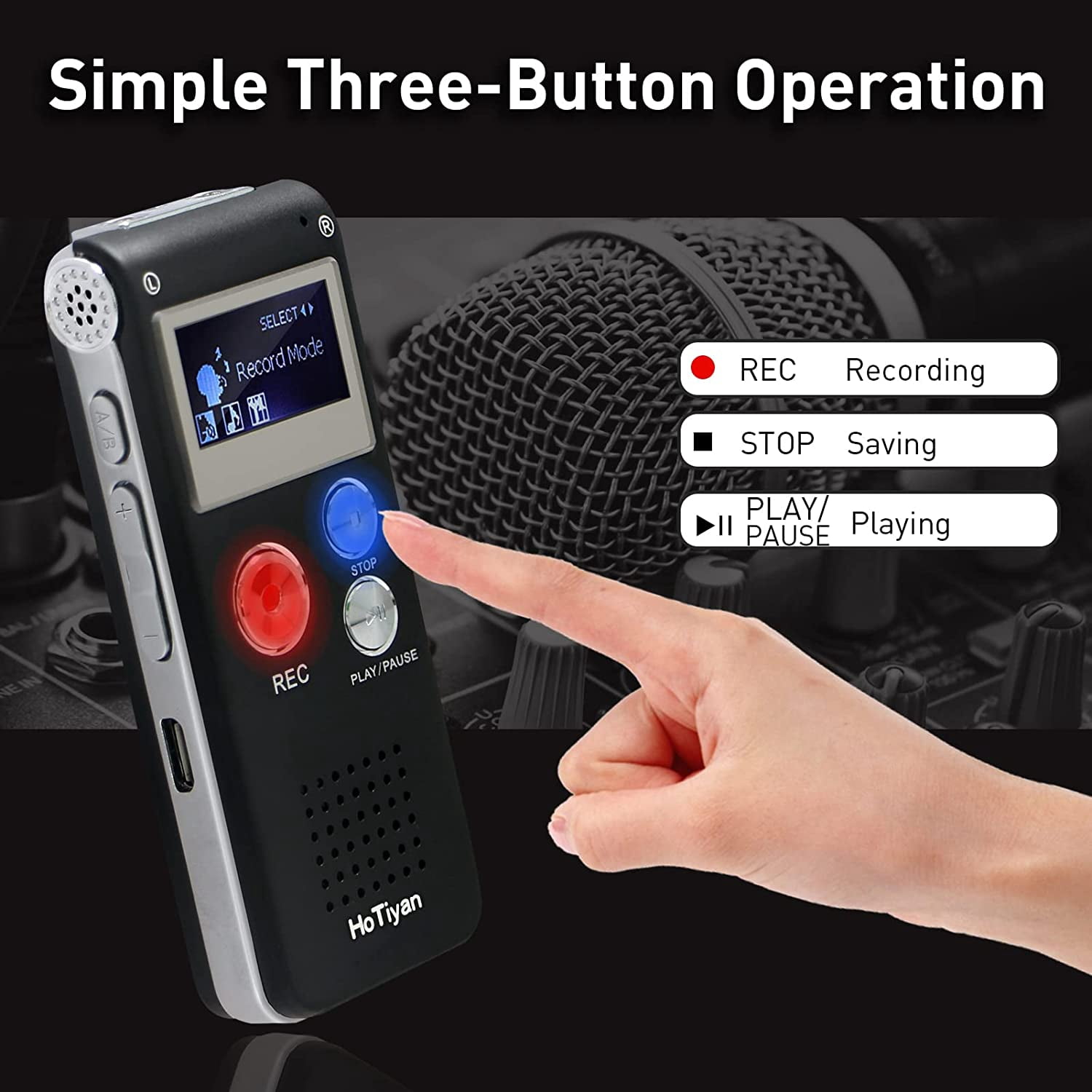 32 Voice Recorder, Diital Audio Recorder with 750 Hours Recordin Capacity Noe Reduction USB Recordin Device Rechareable Voice Recorder for Lecture,Interview,Meetin Class
