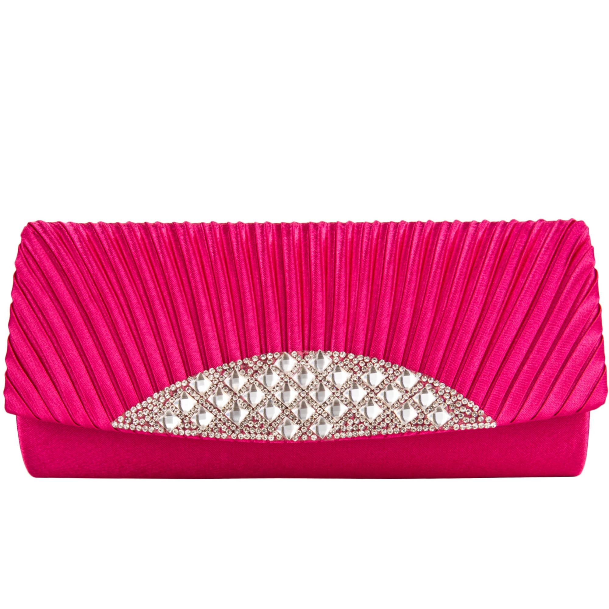 Women's Clutch Wallet Purse Evening Bag (with Attachable Chain Shoulder Strap)