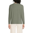 thumbnail image 2 of Lands' End Petite Supima Cotton Long Sleeve Crewneck T-Shirt, 2 of 3
