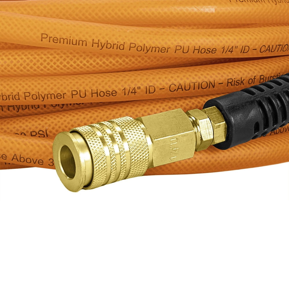 Freeman PPH100WF 1/4" x 100' PU Hybrid Air Hose with 1/4" NPT Fittings