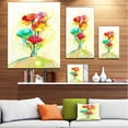 thumbnail image 3 of Spring Flowers Bouquet in a Vase - Large Floral Canvas Art Print, 3 of 4
