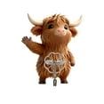 thumbnail image 1 of Leojiow Cute Cow Wall Hooks For Entryway Coat Hat Key Organizer Durable Backing With Tape For Easy Adhesion 8Cm H, 1 of 6