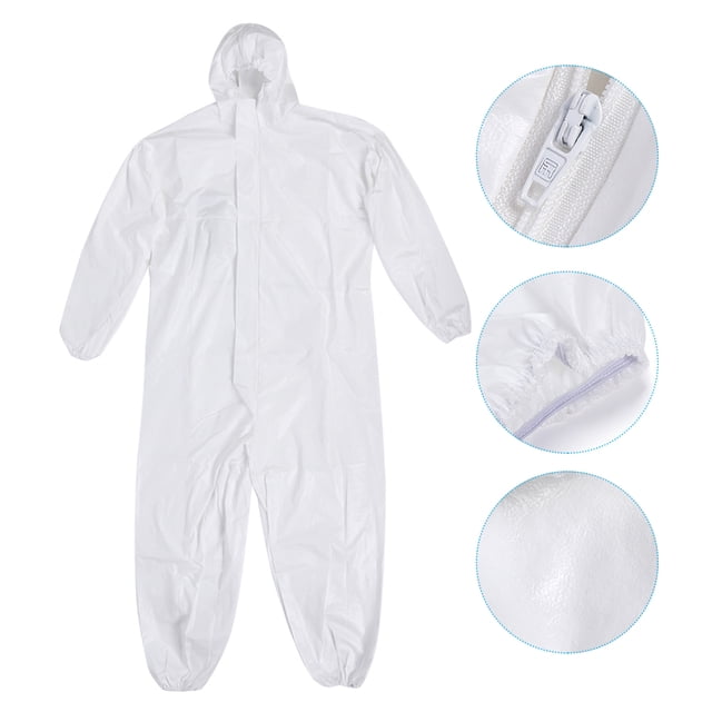Equipo de protección personal traje de protección desechable Overol con capucha Ropa de seguridad para todo el cuerpo Hombres Mujeres Unisex