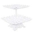 thumbnail image 4 of POINTERTECK Plastic Cupcake Stand Candy Display Tower 2-Tier Dessert Cake Stand for Wedding Party, 4 of 6