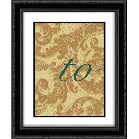 The Best Way G 2x Matted 20x24 Black Ornate Framed Art Print by Grey,