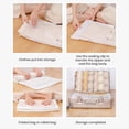 thumbnail image 2 of LCXmlly Double layer Sealing Bags Large Capacity Vacuum Storage proof Clear Clothes Quilt Blanket Bedding Space Saver Sealer Compression (No Need Pump), 2 of 8