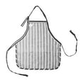 thumbnail image 3 of DALIX Apron Commercial Restaurant Home Bib Spun Poly Cotton Kitchen Aprons (3 Pockets) in Striped Black, 3 of 4