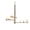 Brushed Gold / Opal Glass, variant on Kuzco Lighting Ch55524 Juniper 19" Wide Chandelier - Brushed Gold / Opal Glass