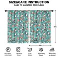 thumbnail image 2 of Blackout Kids Curtains,Pitbull Dog and Flower Floral Childrens Insulated Curtains Set Of 2,Bedroom Essentials,Toddler Room Decor 42x63in(106x160cm), 2 of 4