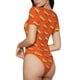 thumbnail image 2 of Fotbe tortilla tacos Body de Mujer con Cuello Redondo y Mangas Cortas, Sin Mangas Ajustado, Suave, Cómodo y Básico-Small, 2 of 7