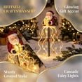 thumbnail image 5 of MYUNNIL Vintage Resin Santa Claus Christmas Magic Fountain Stake Light, LED Waterfall, Waterproof, 23.62 Inch, 5 of 7