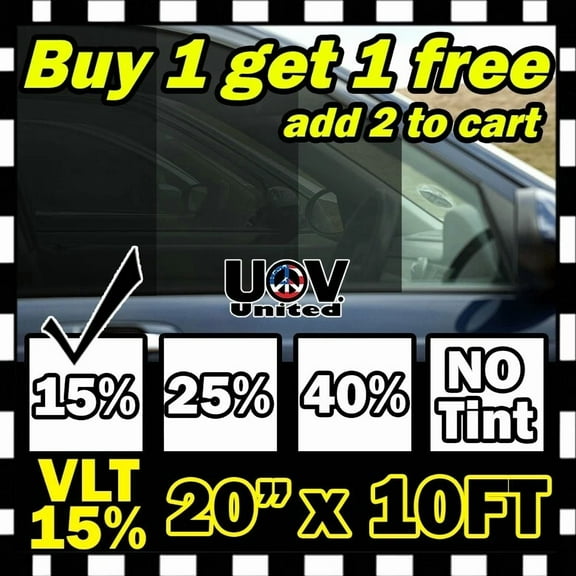 Uncut Window Tint Film Roll 15% Vlt 20" 10Ft Office Auto Commercial Home 2025
