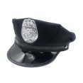 thumbnail image 2 of Sombrero de policía perfecl para niños Insignia de águila negra, 2 of 8