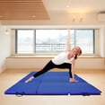 thumbnail image 2 of Pabby Yard 55"x24"x1.2" Exercise Mats for Indoors, Blue Exercise Yoga Mat Anti-Tear for Pilates, Fitness, Workout, Gymnastics, Aerobics, Yoga, Martial Arts, Gymnastics Yoga Mat w/ Carrying Handles, 2 of 6