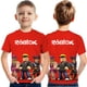 thumbnail image 2 of [5-14 Años] Roblox Primavera Verano Niños Niñas 3D Impreso Tops Cuello Redondo Anime Versión Coreana Camisetas Camisas Diarias, 2 of 4