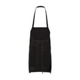 thumbnail image 3 of Q-Tees - Bib Apron - Color - Black - Size - One Size, 3 of 3