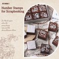 thumbnail image 3 of Set de Sellos de Números SWEETDEER de Madera 0-9 con Diseño Floral, 3 of 7