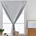 thumbnail image 4 of Curtains for Windows,Bedroom Blackout Curtains for - Thermal Lnsulated Kitchen Room Darkening Black Small Drapes, (1 Panels,27.55x40in), 4 of 6