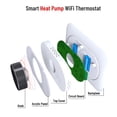 thumbnail image 3 of Riwcyla Smart Thermostat for Home WiFi Weekly Programmable Temperature Control IP20 Protection Heat Pump Thermostat Voice Remote Control with Child Lock Function Compatible with Assistant, 3 of 6