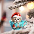 thumbnail image 3 of christmas tree Christmas Tree Ornament 2024 Christmas Ornament 2024 2D Acrylic Christmas Pendant Hanging Ornaments For For Christmas Tree Holidays Par, 3 of 5
