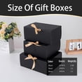 thumbnail image 4 of Cajas de regalo LWYMX pack de 24 negras con cinta 25x20x10 cm, 4 of 6