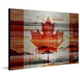 thumbnail image 3 of Parvez Taj  - Canadian Leaf Painting Print on Brushed Aluminum 45 x 30, 3 of 5