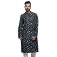 thumbnail image 1 of Atasi Kurta Imprimé pour Hommes Col Mandarin Popeline de Coton Kurta Chemise Décontractée, 1 of 7