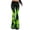#02 Green, variant on TGPMGRZ Halloween Leggings for Women High Waist Tummy Control Flare Yoga Pants, S-XXL