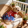 thumbnail image 2 of Happy 4th of July Dog Outfit Patriotic Dog Tulle Dress with Bowknot Independent Day Dogs Pet Doggie Apparel Clothes for Small Dogs Puppy Cats Girl Holiday National Day Pet Clothes, 2 of 8