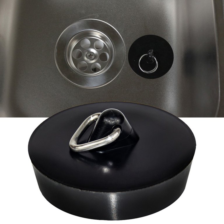 Unique Bargains 5Pcs Rubber Kitchen Sink Plug Water Drain Stopper Blocker  Black - Bed Bath & Beyond - 17632780