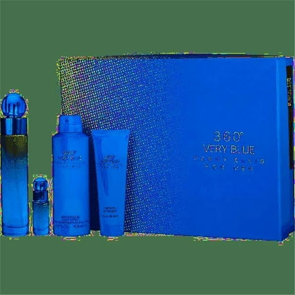 Perry Ellis  360 Very Blue by Perry Ellis Gift Set - 4 Piece