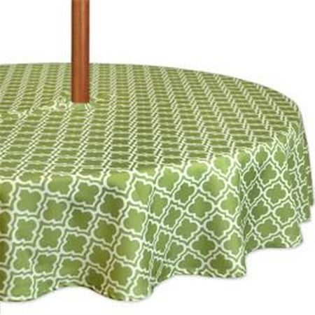 

Green Lattice Outdoor Tablecloth With Zipper 60 inch Round