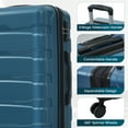 thumbnail image 4 of S-HOME 28" ABS Hardshell Carry-On Luggage, Expandable Spinner Suitcase with TSA Lock and Scratch-Resistant, 4 of 9