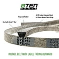 thumbnail image 5 of 8TEN Belt with KEVLAR for John Deere L120 L130 Toro 54-1390 MTD 954-0230 56 x 1/2 810-CBL2045T, 5 of 7