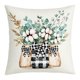 thumbnail image 2 of Pisexur funda de almohada Funda de cojín verde primavera-verano. Funda de almohada decorativa versátil y moderna. Tejido suave y transpirable. Adecuada para sofá, dormitorio y sala de estar., 2 of 5