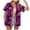 Hot Pink, variant on Womens Hawaiian Shirt Hawaii Button Down Shirts Palm Floral Tropical Vacation Outfits Casual Summer Trip Blouse Top (Yellow, XXL)