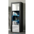 thumbnail image 5 of Milano Bookcase Matte Body & High Gloss Fronts, Walnut/White, 5 of 5