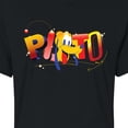 thumbnail image 3 of Disney - Pluto Geometric - Juniors Cropped Cotton Blend T-Shirt, 3 of 5